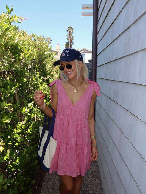 Flirty Fourth Dress // Red Gingham