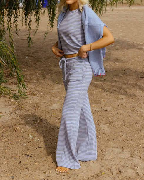 Nantucket Striped Pant // Mist