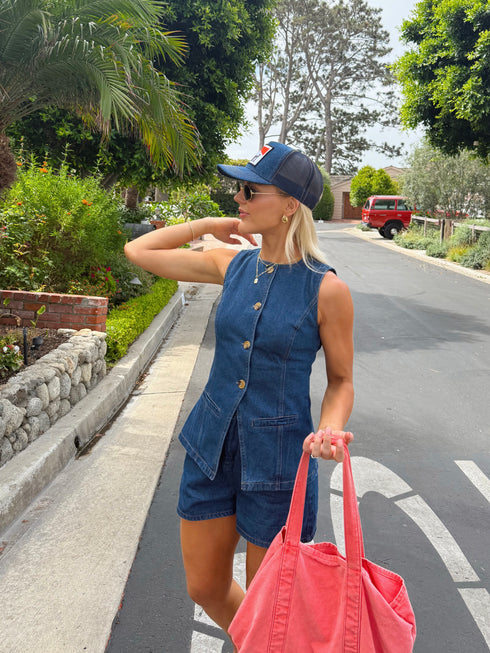 Beachtown Girl Top // Denim