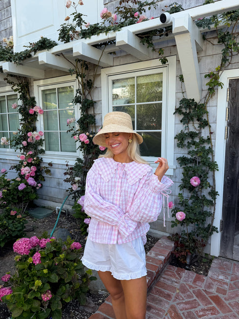Honey Honey Top // Pink Gingham