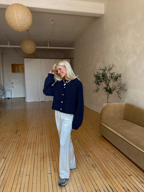 The Phoebe Cardigan // Navy