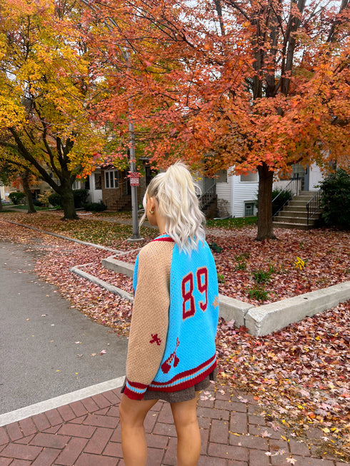 End Game Knit Jacket// Aquamarine