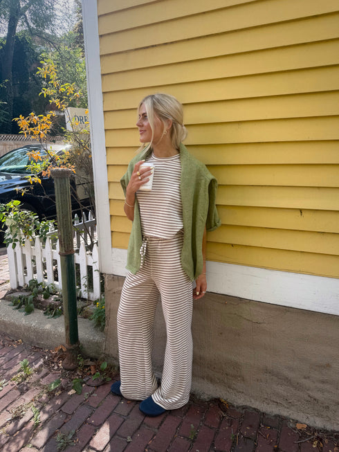 Nantucket Striped Pant // Driftwood