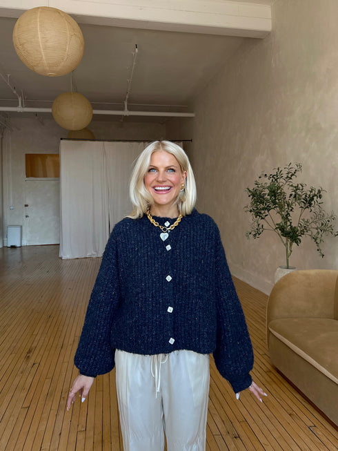 The Phoebe Cardigan // Navy