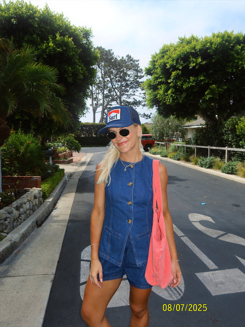 Beachtown Girl Top // Denim