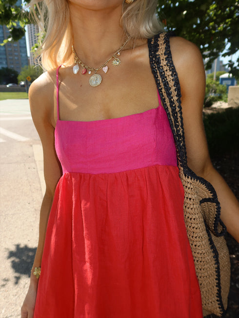 Fun in the Sun Dress // Red + Pink