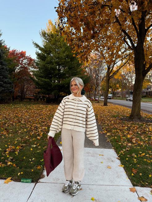 Easy Street Striped Cardigan *RESTOCKED*