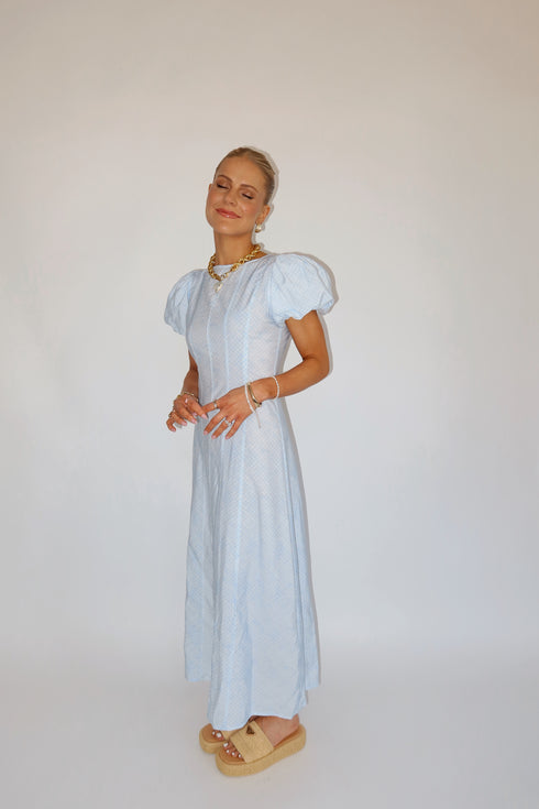 Stay Sunny Dress// Blue