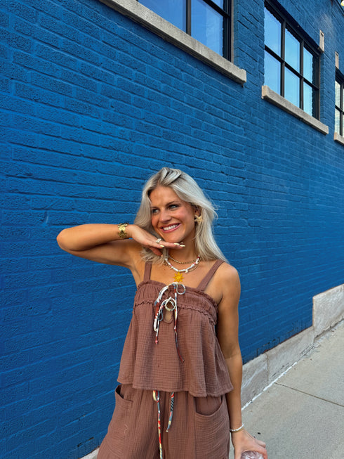 Picnic Princess Top // Brown