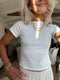 Babygirl Pointelle Tee// White