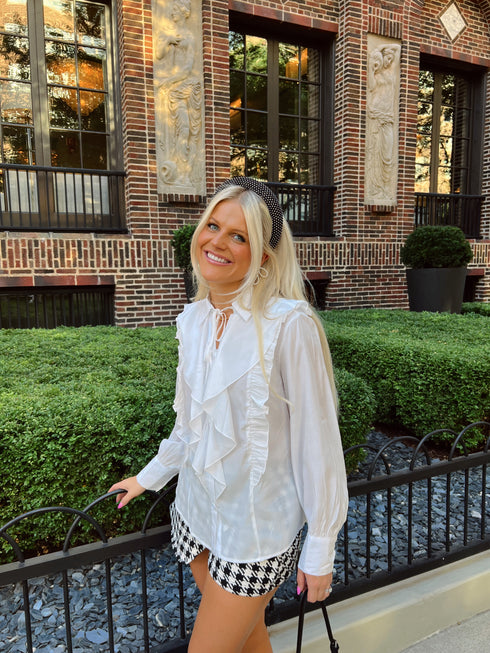 Upper East Side Frill Top