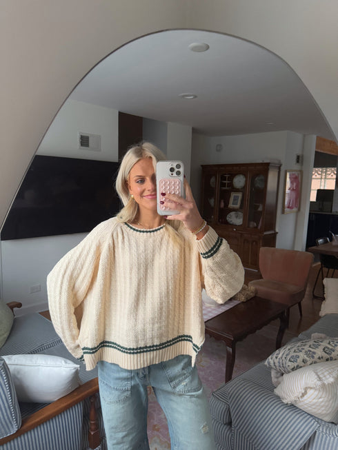 Vibe Check Cable Knit Sweater