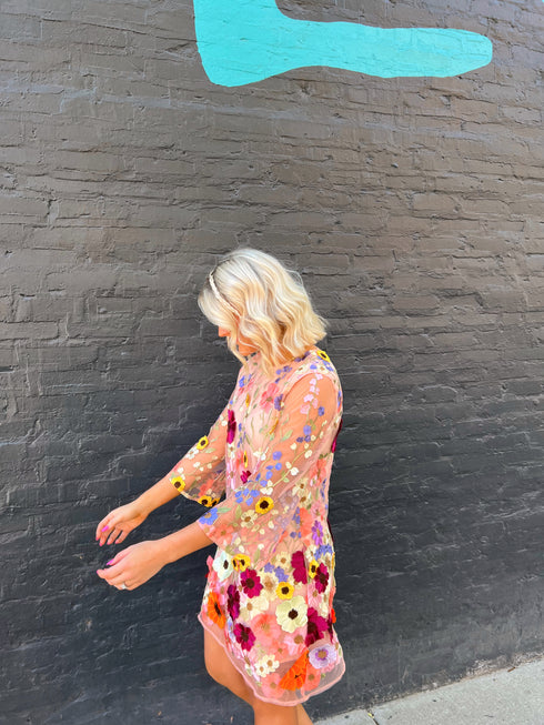 Rose Garden Embellished Dress