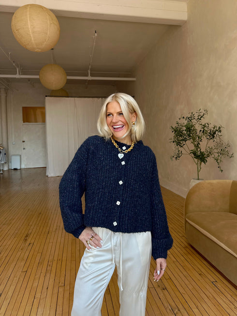 The Phoebe Cardigan // Navy