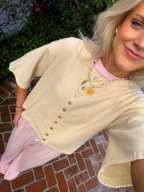 Coastal Cardigan // Butter Yellow