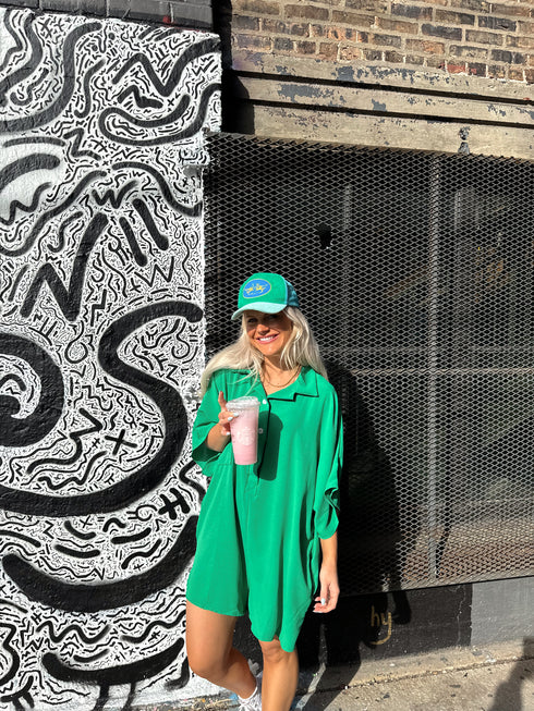 Makin' Mems Romper // Kelly Green