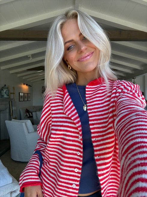 Coco Cutie Cardigan // Red Stripe *RESTOCKED*