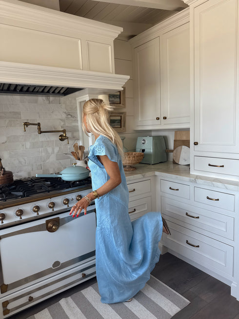 Clambake Linen Dress // Ocean