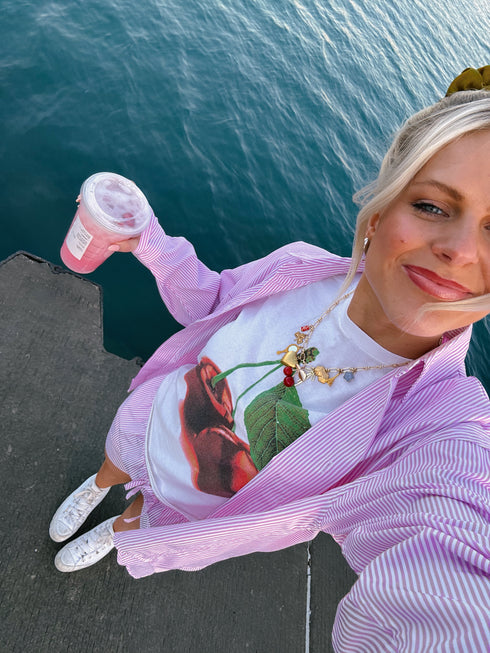 Breezy Babe Striped Set