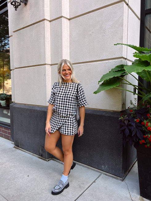 Bow & Pearl Set// Black