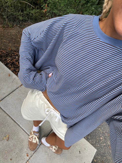 Road Trip Pullover // Sky Stripe *PREORDER*