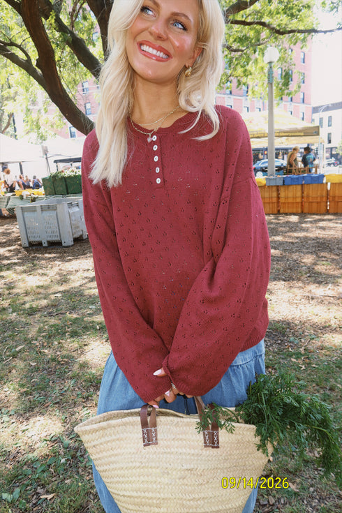 Everyday Pointelle Cutie // Berry