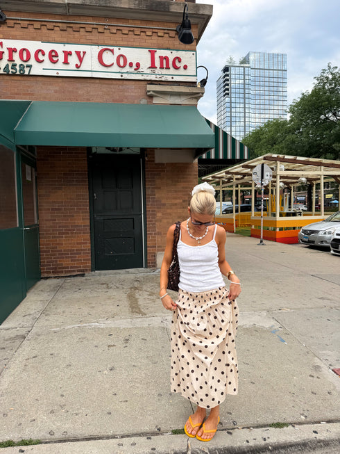 Tiramisu Skirt // Cream
