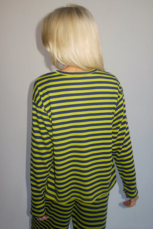 Beach Bum Striped Set // Citrus Green