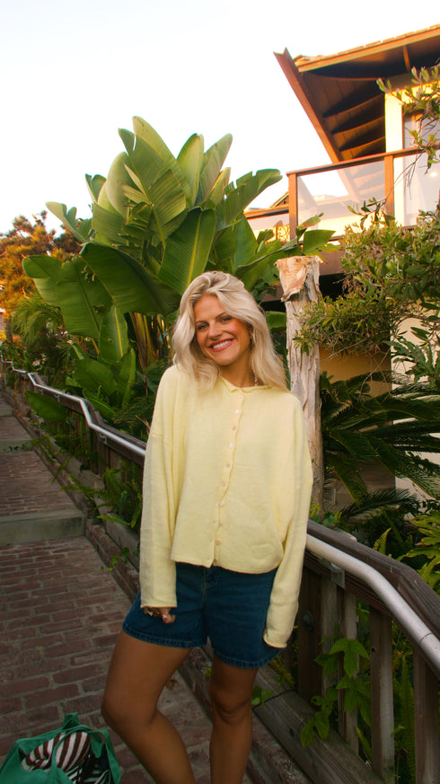 Coco Cutie Cardigan // Butter Yellow *RESTOCKED*