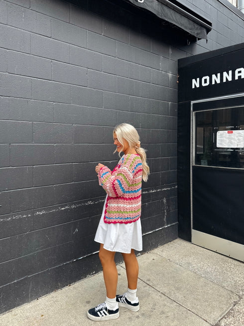 Colorful Cutie Striped Cardigan