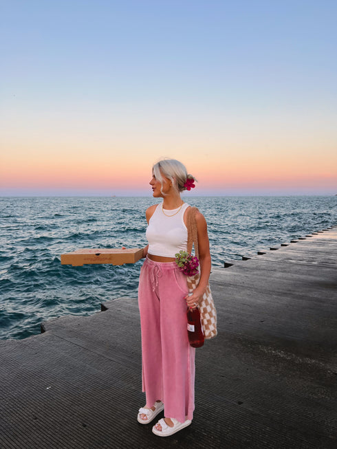 Homebody Lounge Pant// Pink *RESTOCKED*