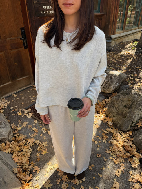 Weekend Waffle Pullover // Heather *PREORDER 10/23*