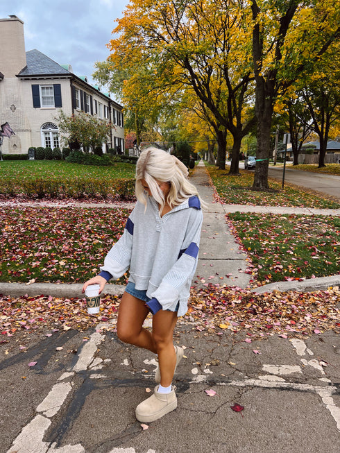 Lazy Days Pullover // Navy *RESTOCKED*