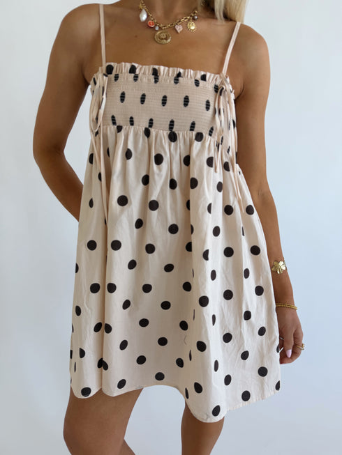 Dot Dress // Vanilla Bean