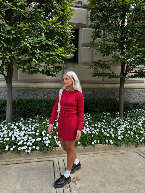 Cherry Girl Knit Set