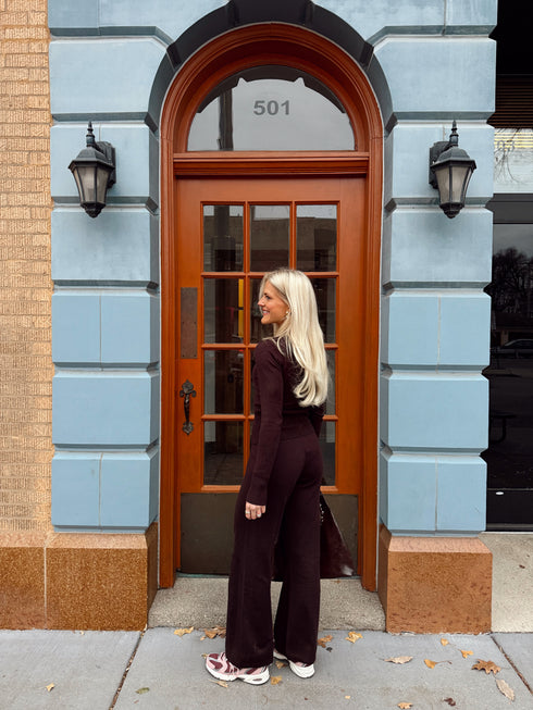 The Sophie Cardigan// Chocolate