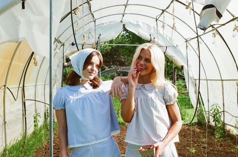 Berry Girl Top // Dusty Blue