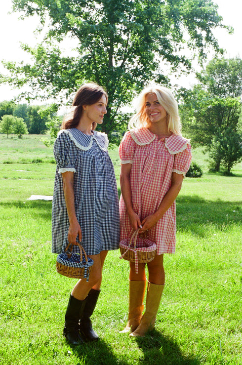 Cottage Dress // Navy Gingham