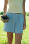 Sunrise Pointelle Short // Powder
