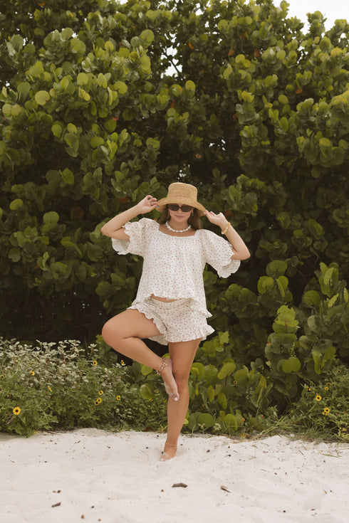 On Holiday Top // Peony