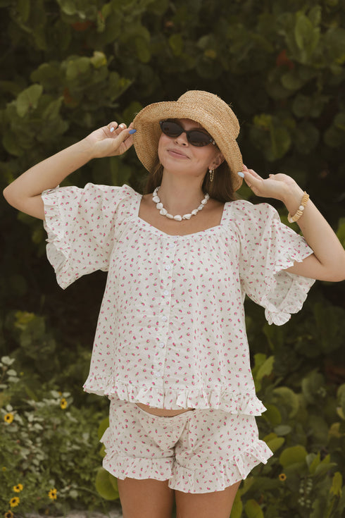On Holiday Top // Peony