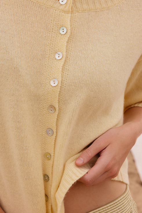 Coastal Cardigan // Butter Yellow