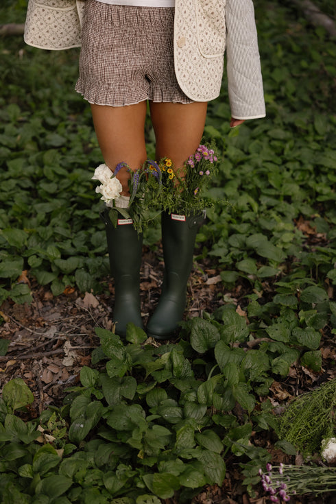 Marlowe Gingham Shorts // Brown