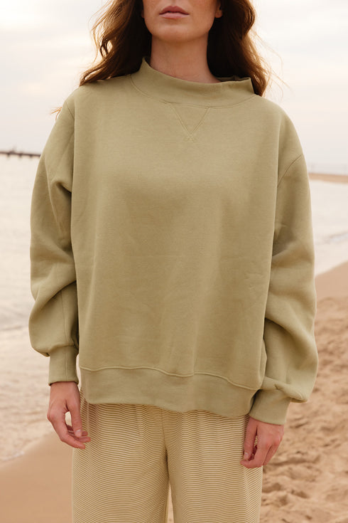 Club Coco Mockneck // Matcha