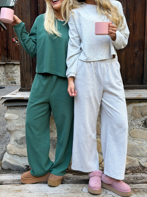 Weekend Waffle Pant // Evergreen *PREORDER 10/23*