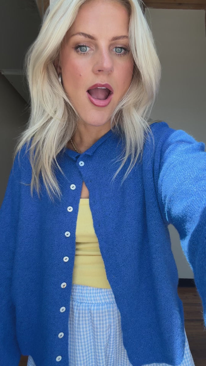 Coco Cutie Cardigan // Cobalt *PREORDER* – Coco McCall Shop