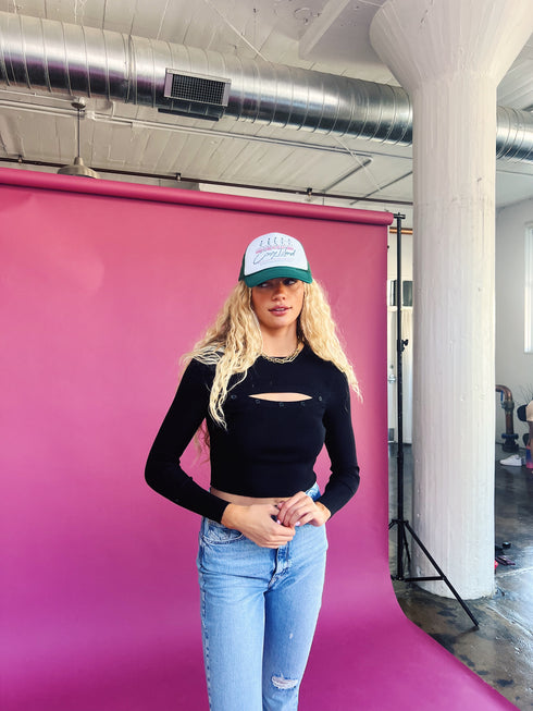 Style File Ribbed Top // Black