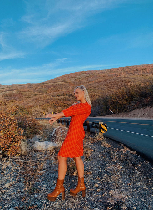 Beauty Game Checked Dress