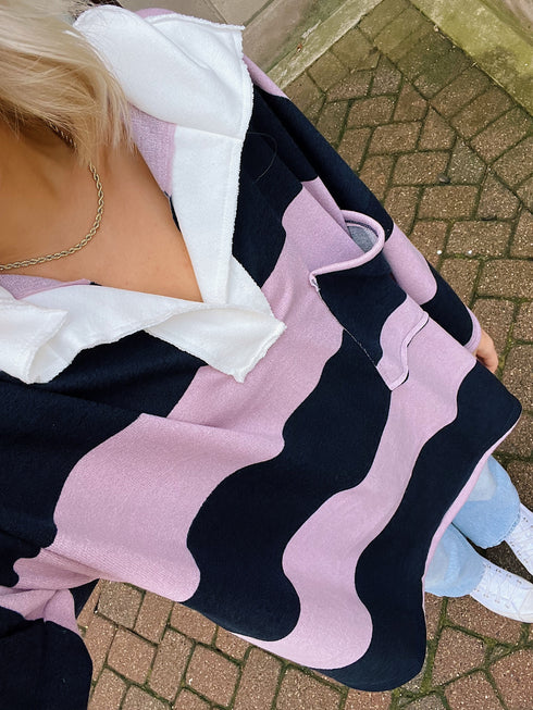 Good Karma Striped Pullover