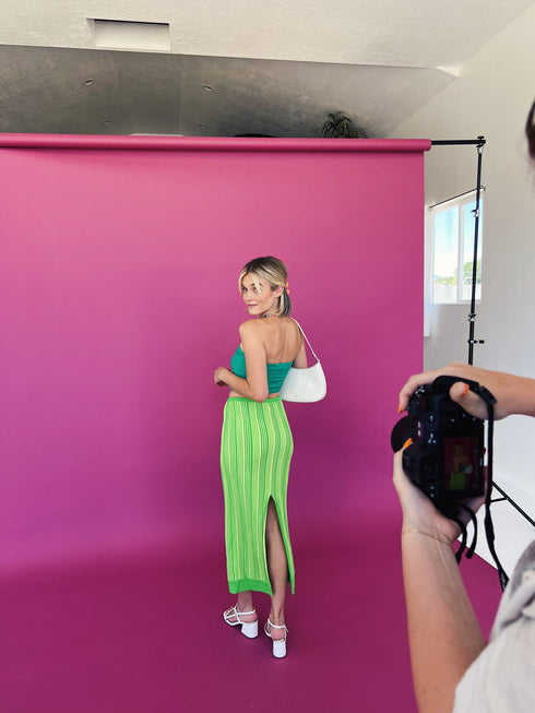 Summer Fling Knit Skirt// Kiwi